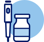 Insulin pen and vial icon