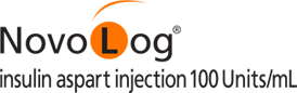 NovoLog® (insulin aspart) injection 100 U/mL logo