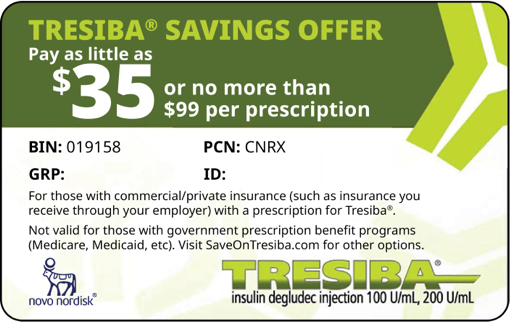 Tresiba® savings card