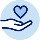 Helping hand icon