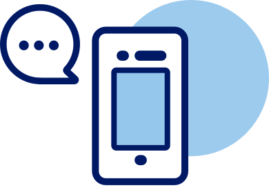 Cell phone text icon