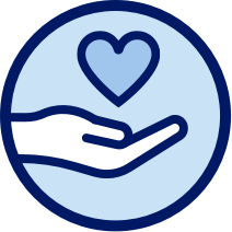 Helping hand icon 