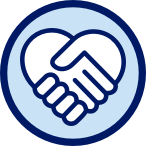 Helping hand icon