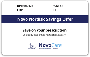 Novo Nordisk savings card