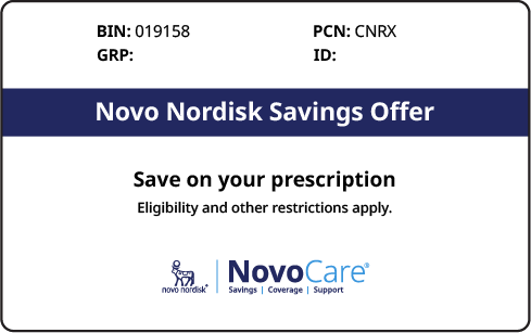 Novo Nordisk savings card