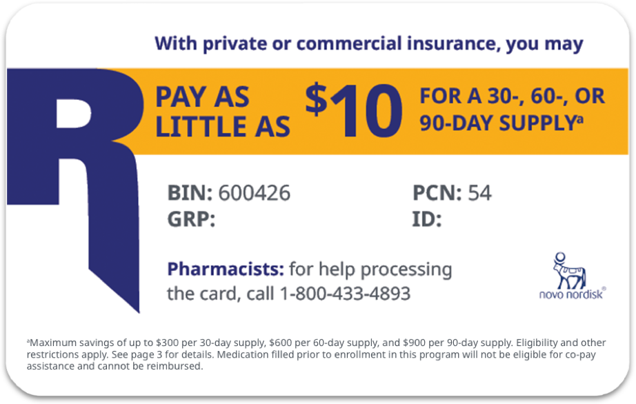 RYBELSUS® (semaglutide) tablets 7 mg or 14 mg Savings Card