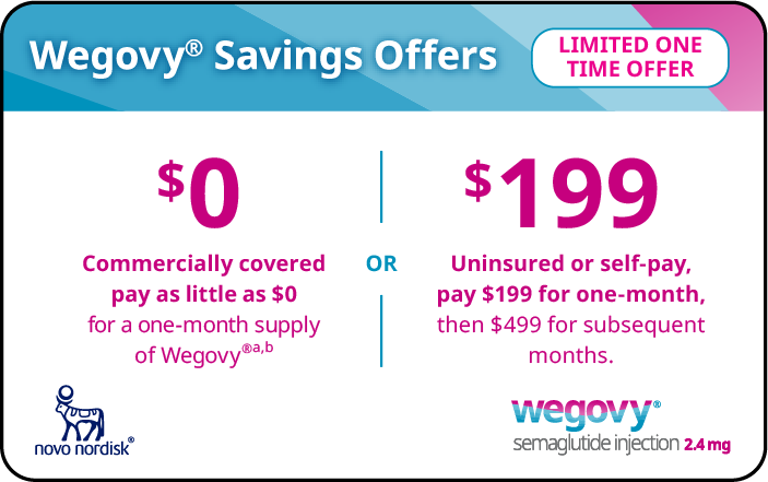 Wegovy® Savings Offer card limited