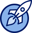 Rocket ship icon