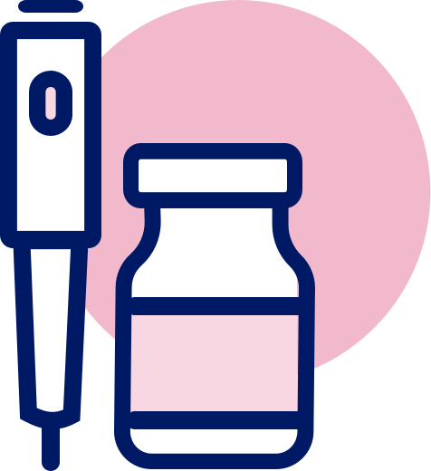 Insulin pen and vial icon