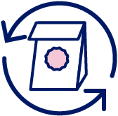 Delivery bag icon