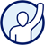  Person raising their arm icon