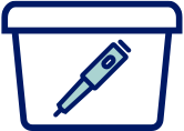 Safe disposal icon