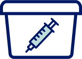 Safe disposal icon