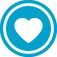 Heart in circle