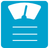 Weight scale icon