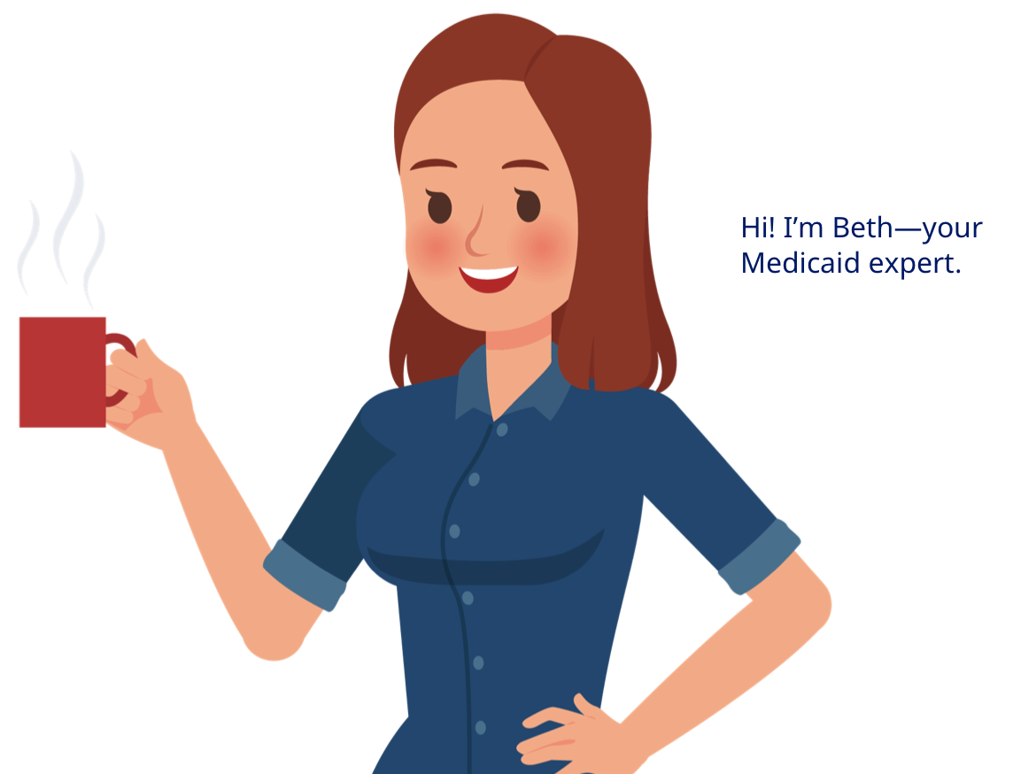 Beth, your medical expert, holding a mug