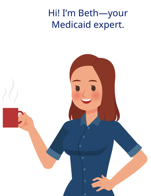 Beth, your medical expert, holding a mug