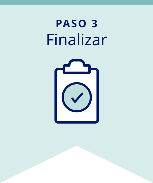 Paso 3 Finalizar