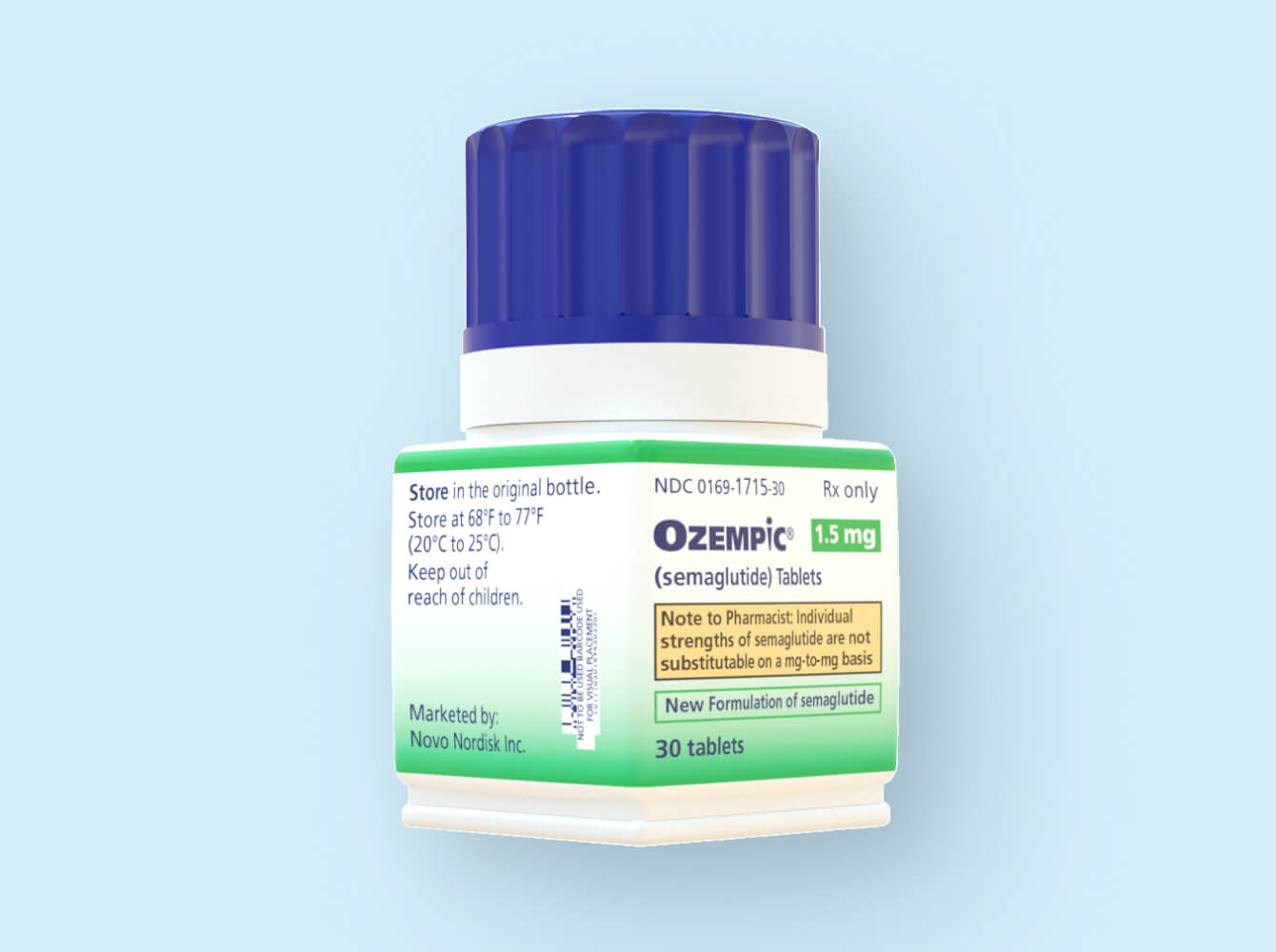 Ozempic® (semaglutide) tablets bottle 