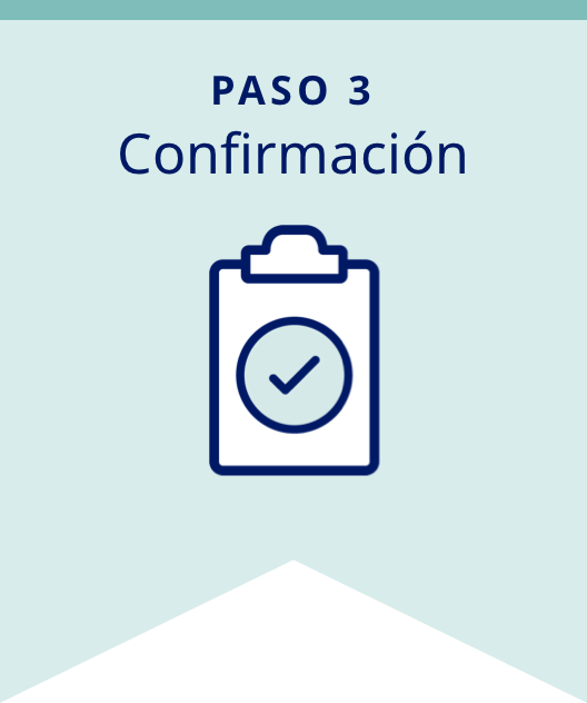 Paso 3: Confirmación