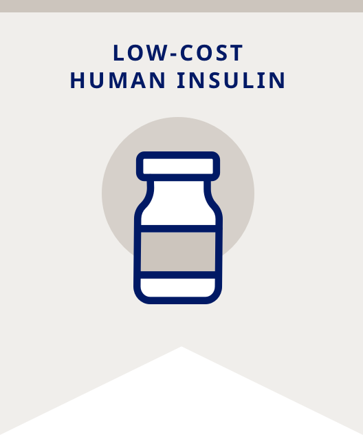 Low-cost human insulin