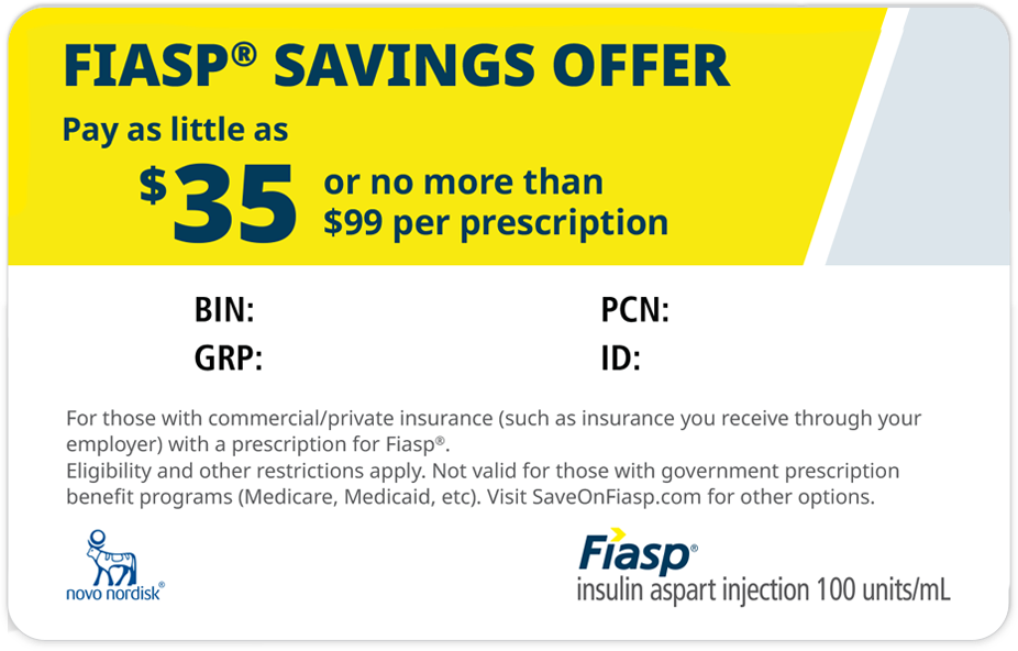 Fiasp® savings card