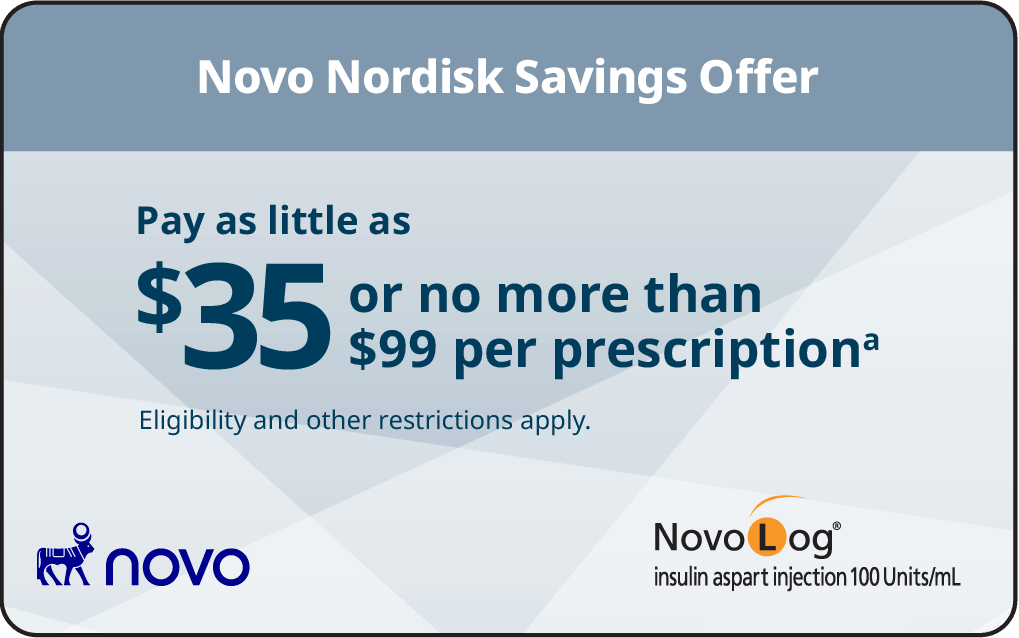 NovoLog® savings card
