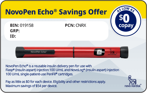 NovoPen Echo® savings card