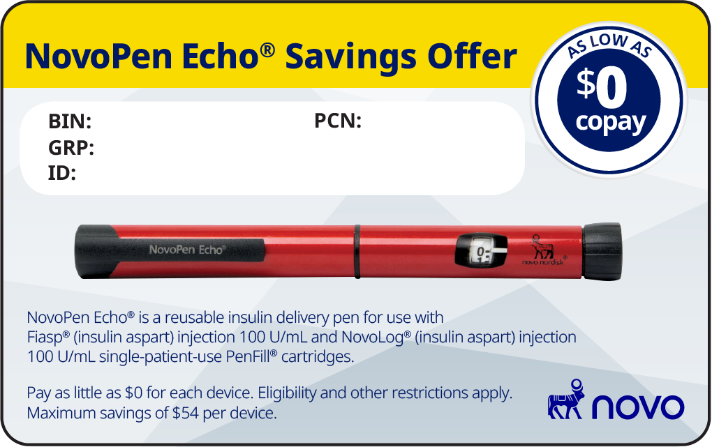 NovoPen Echo® savings card