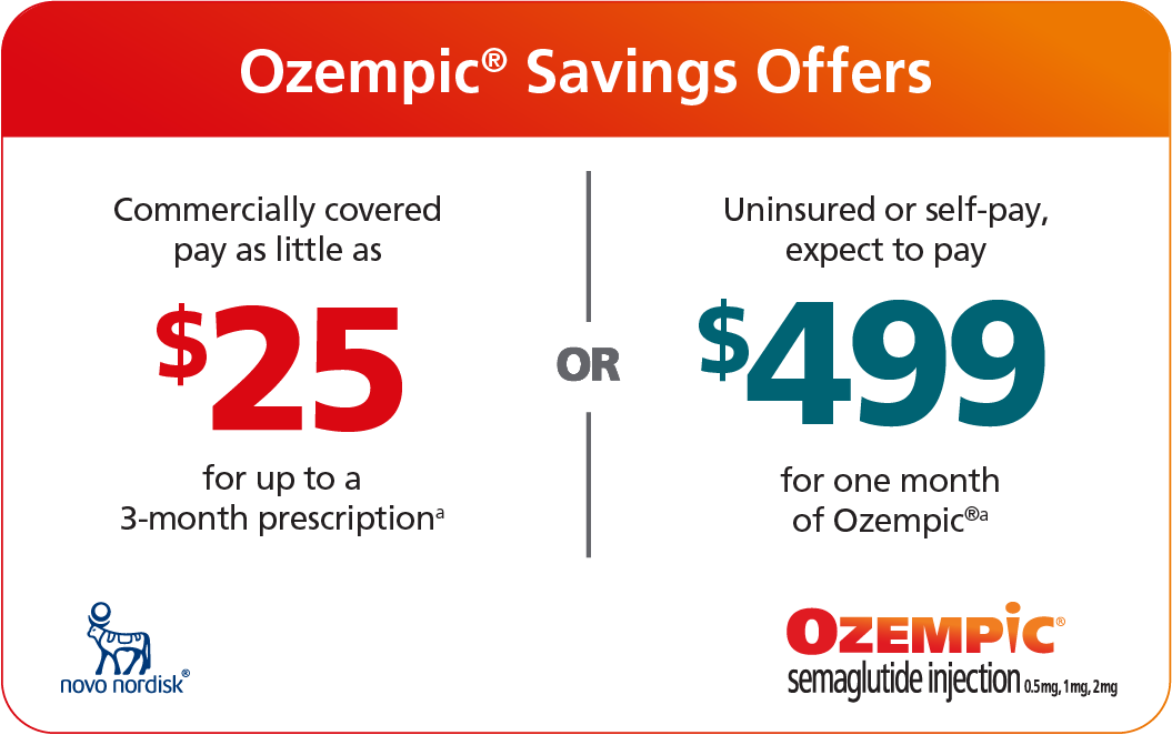 Wegovy® Savings Offers - Commercially insured pay as little as $0 for 1 month of Wegovy®, or uninsured or paying cash, expect to pay $499 for 1 month of Wegovy®