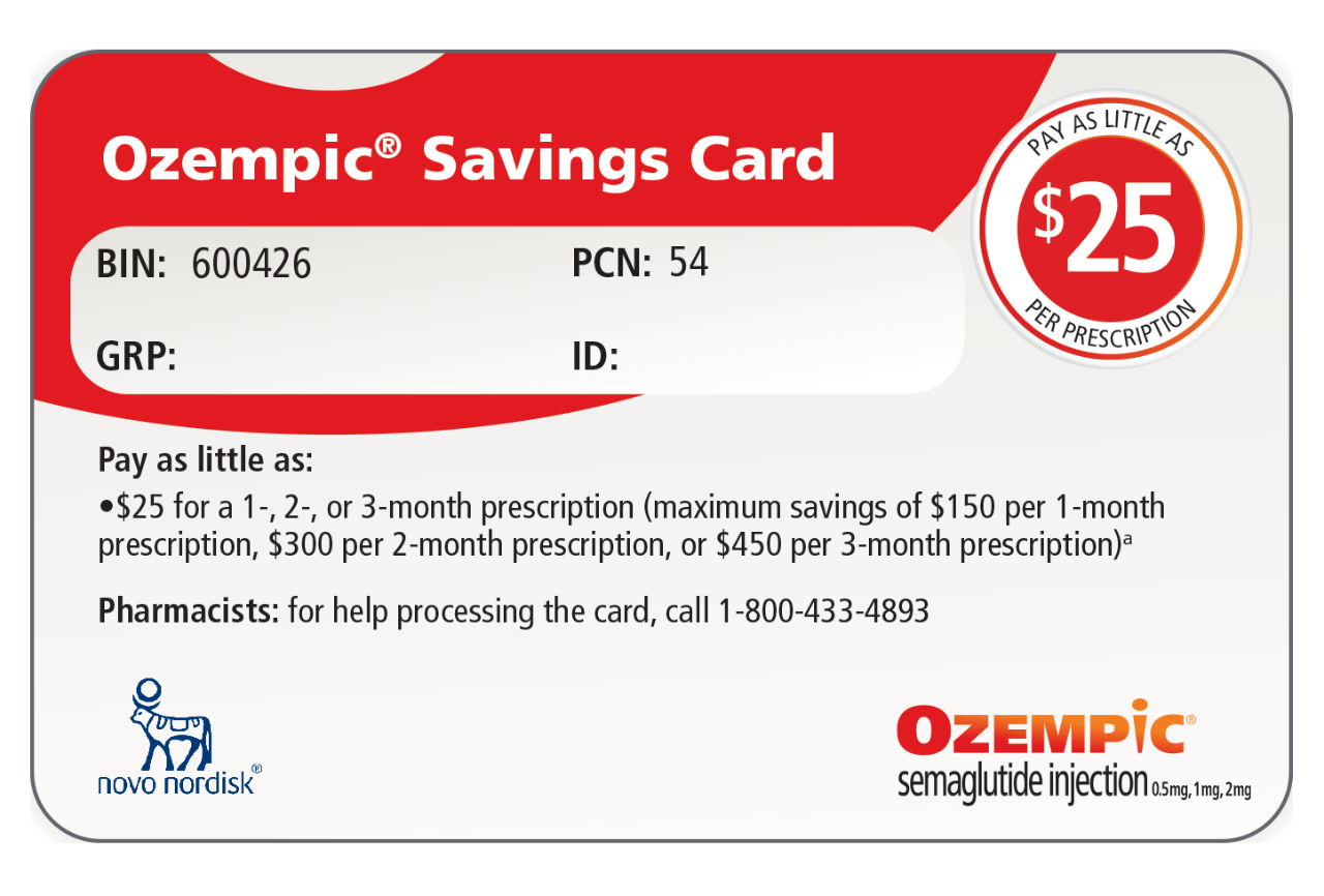 Ozempic® savings card