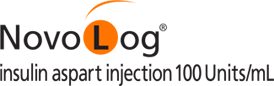NovoLog® (insulin aspart) injection 100 U/mL logo