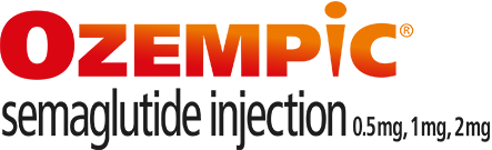 Ozempic® (semaglutide) injection 0.5 mg, 1 mg, or 2 mg logo